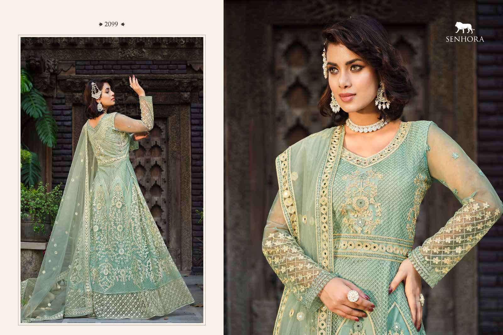 Senhora Amaira 2096 To 2099 Wedding Wear Anarkali Gown Partywear Collection view 2