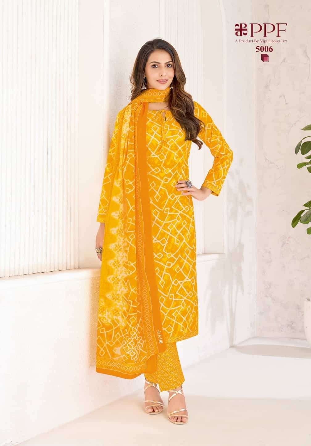 Ppf Poshak Vol 5 Pure Cotton Unstitch Salwar Suit Exporters view 12