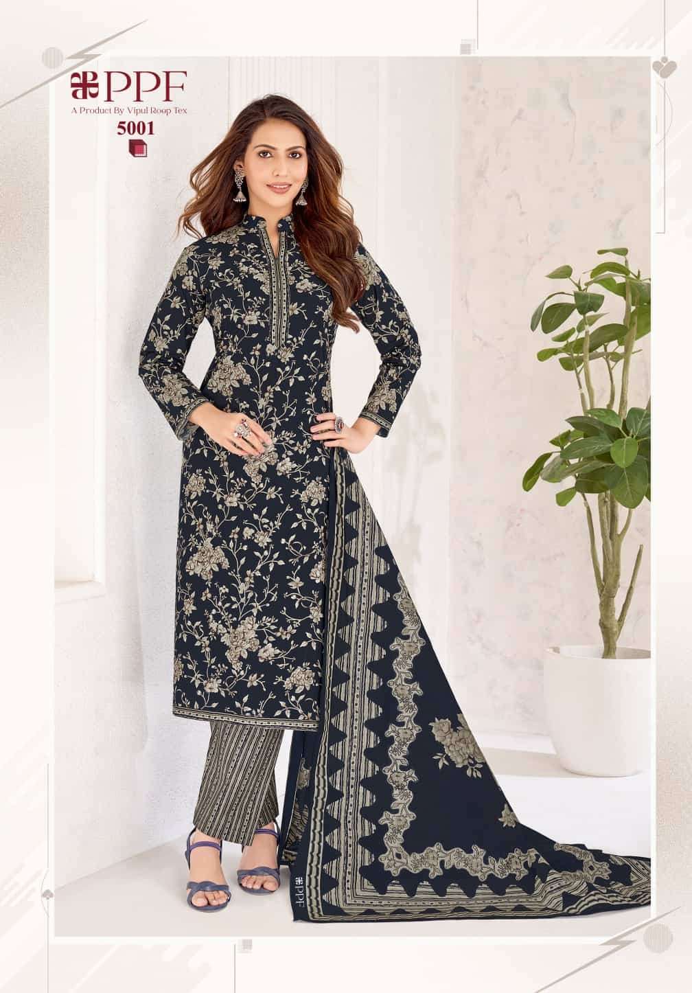 Ppf Poshak Vol 5 Pure Cotton Unstitch Salwar Suit Exporters view 6