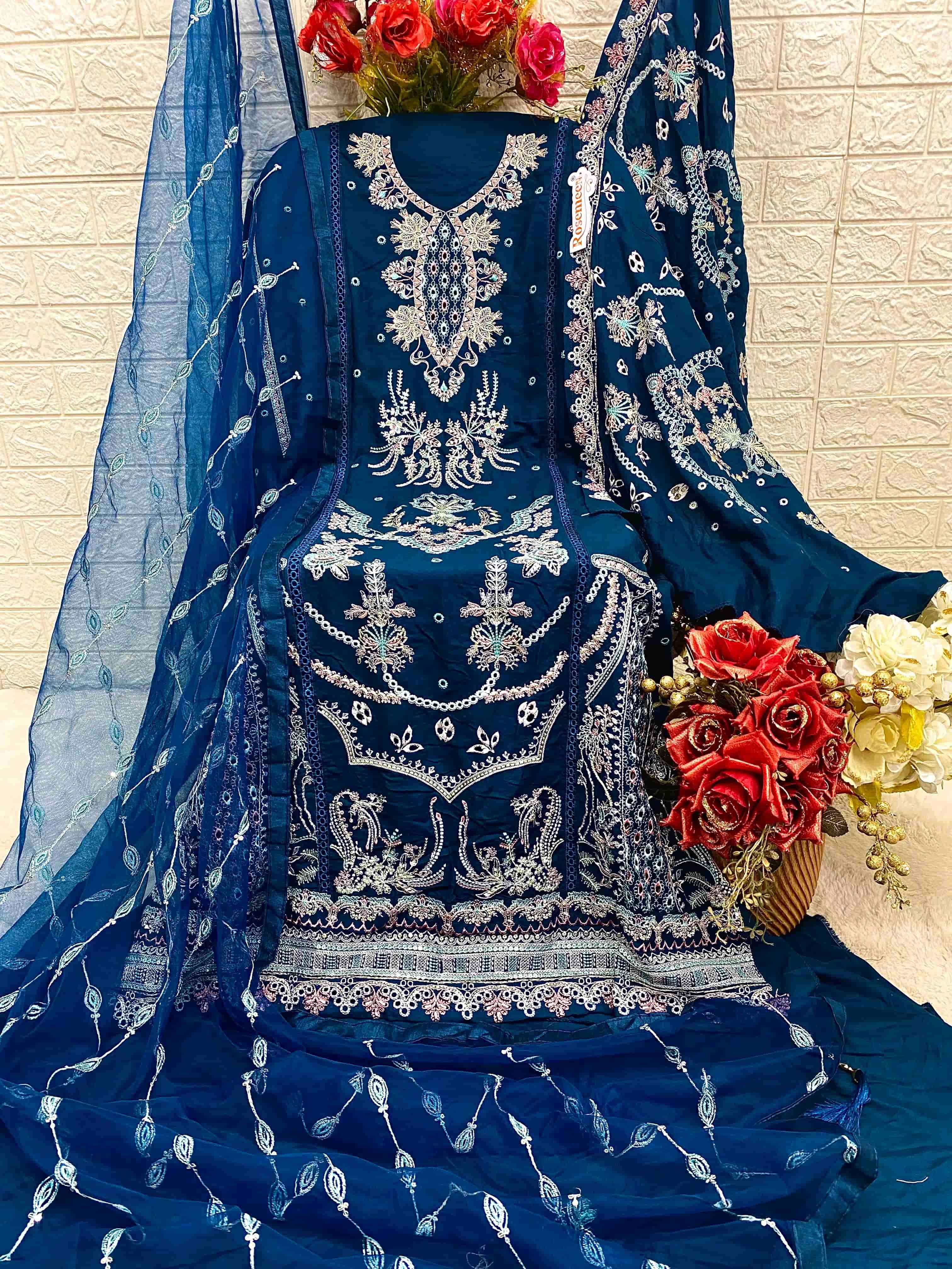 Fepic C 1372 Heavy Embroidered Designer Pakistani Unstitched Dress Exporter view 2