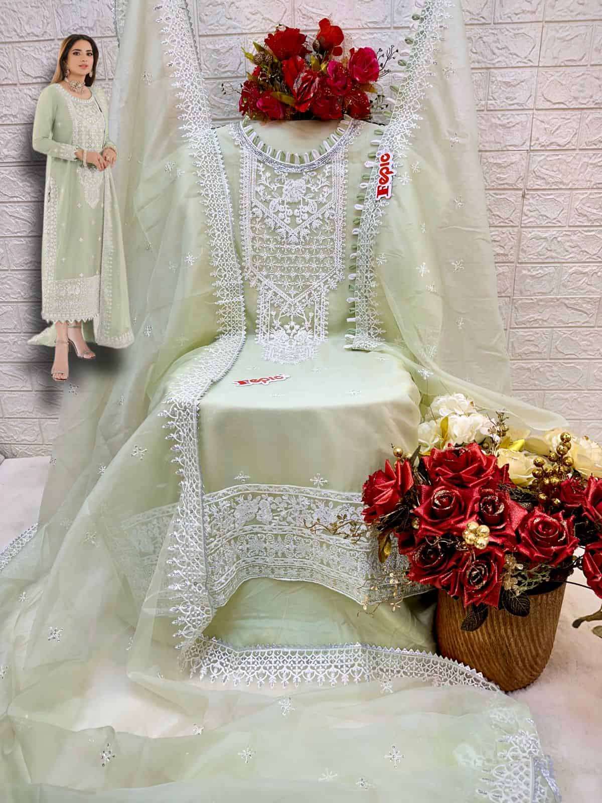 Fepic C 1614 Colors Pakistani Exclusive Designer Style Salwar Suit Exporter view 9
