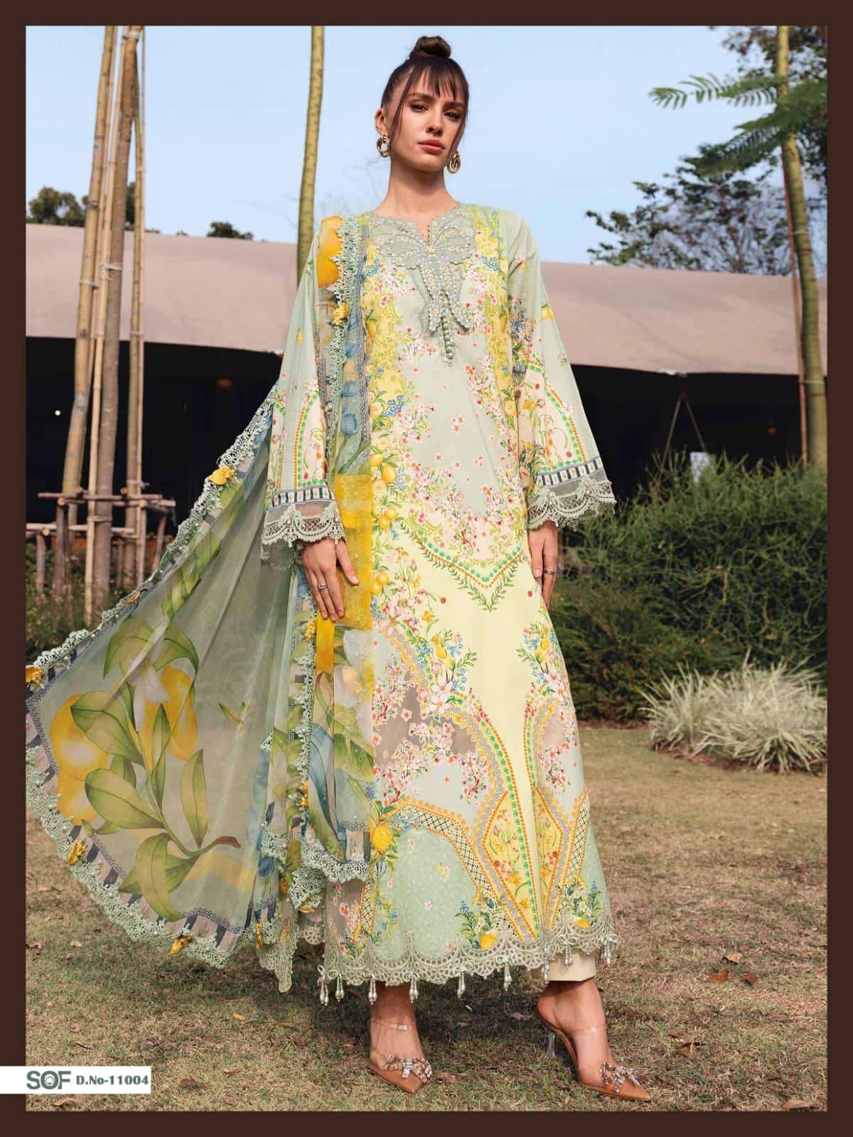 Shree Om Fab Saira Rizwan Vol 11 Pakistani Print Cotton Dress view 3