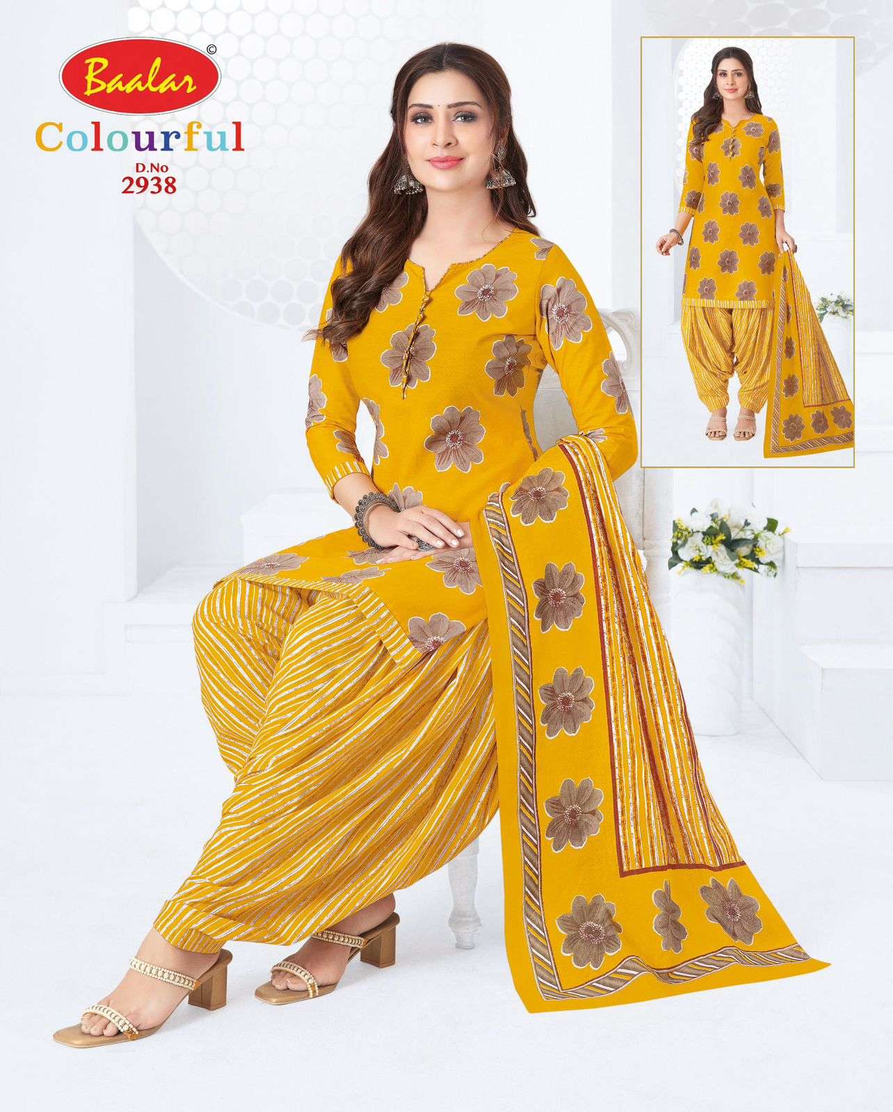 Baalar Colourful Vol 29 Unstitch Pure Cotton Suit view 18