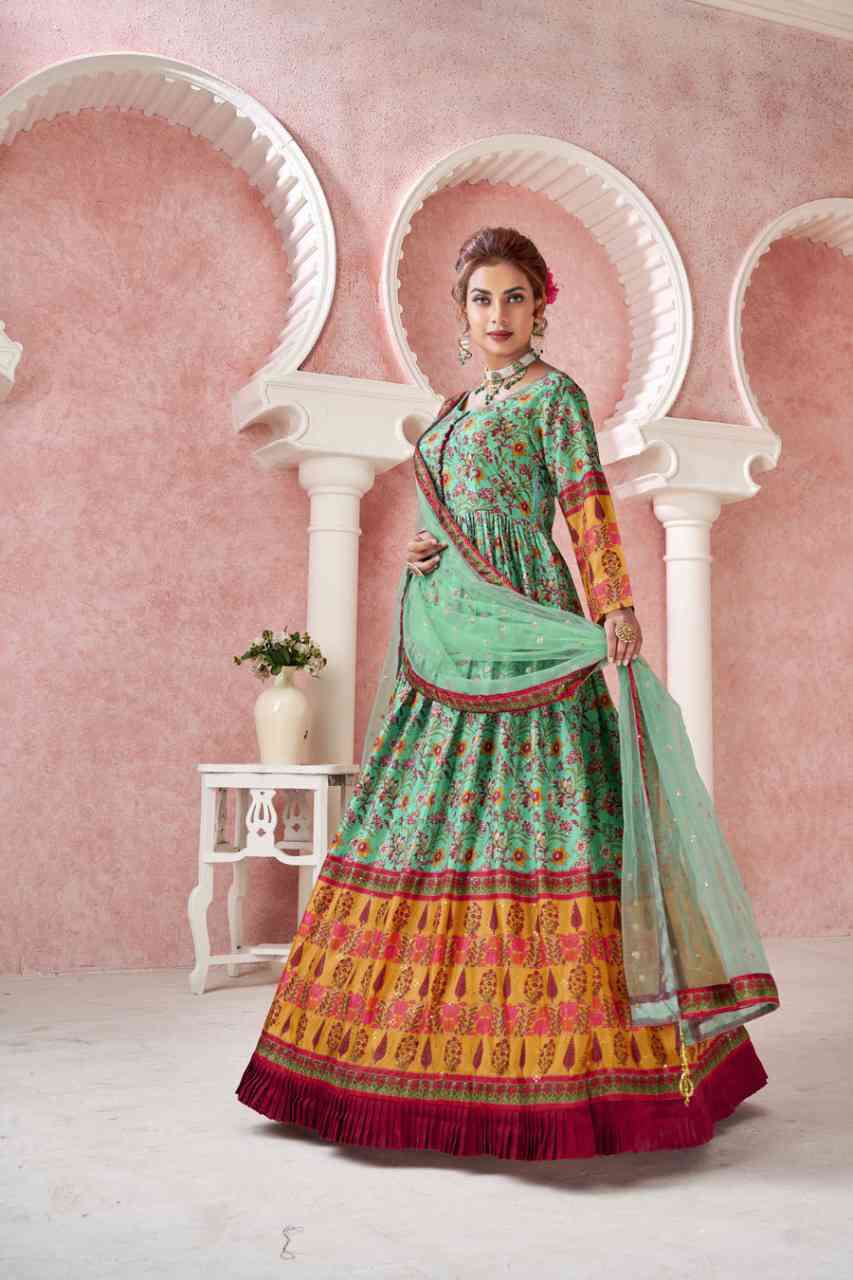 Alfaaz Kimaya Partywear Silk Gown Collection New Catalog view 19