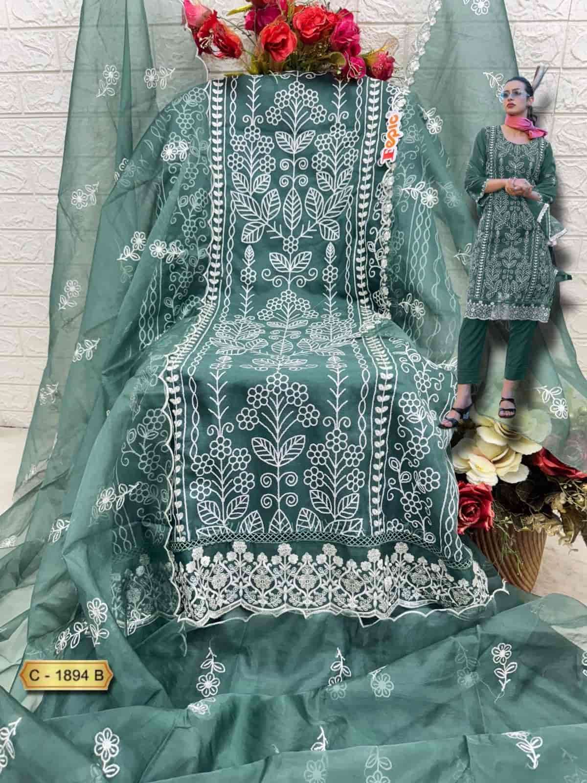 Fepic C 1894 B Heavy Style Designer Organza Salwar Kameez Exporter view 2