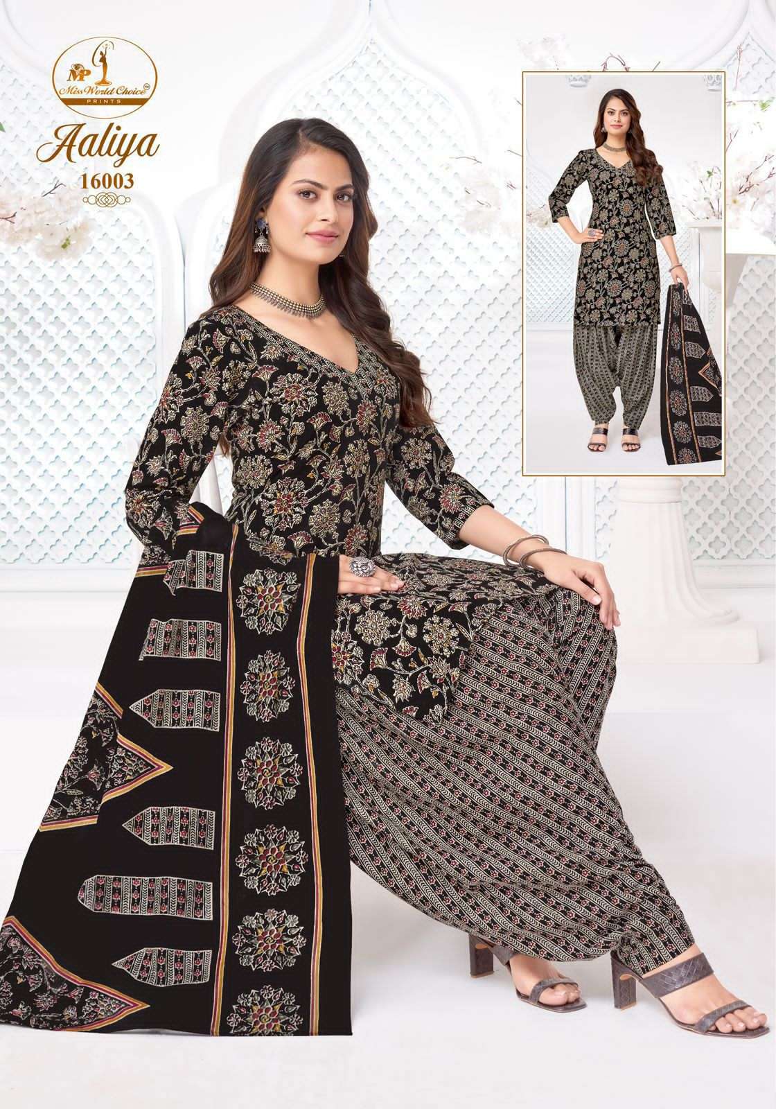 Miss World Choice Aaliya Vol 16 Pure Cotton Dress Material view 2