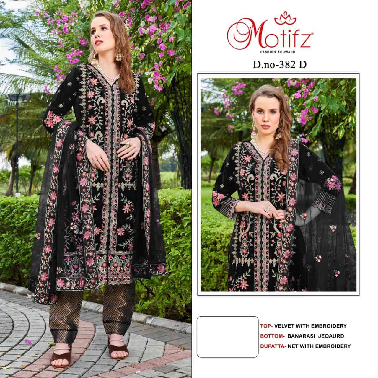 Motifz 382 Colors Pakistani Heavy Designer Party Wear Salwar Suit view 3