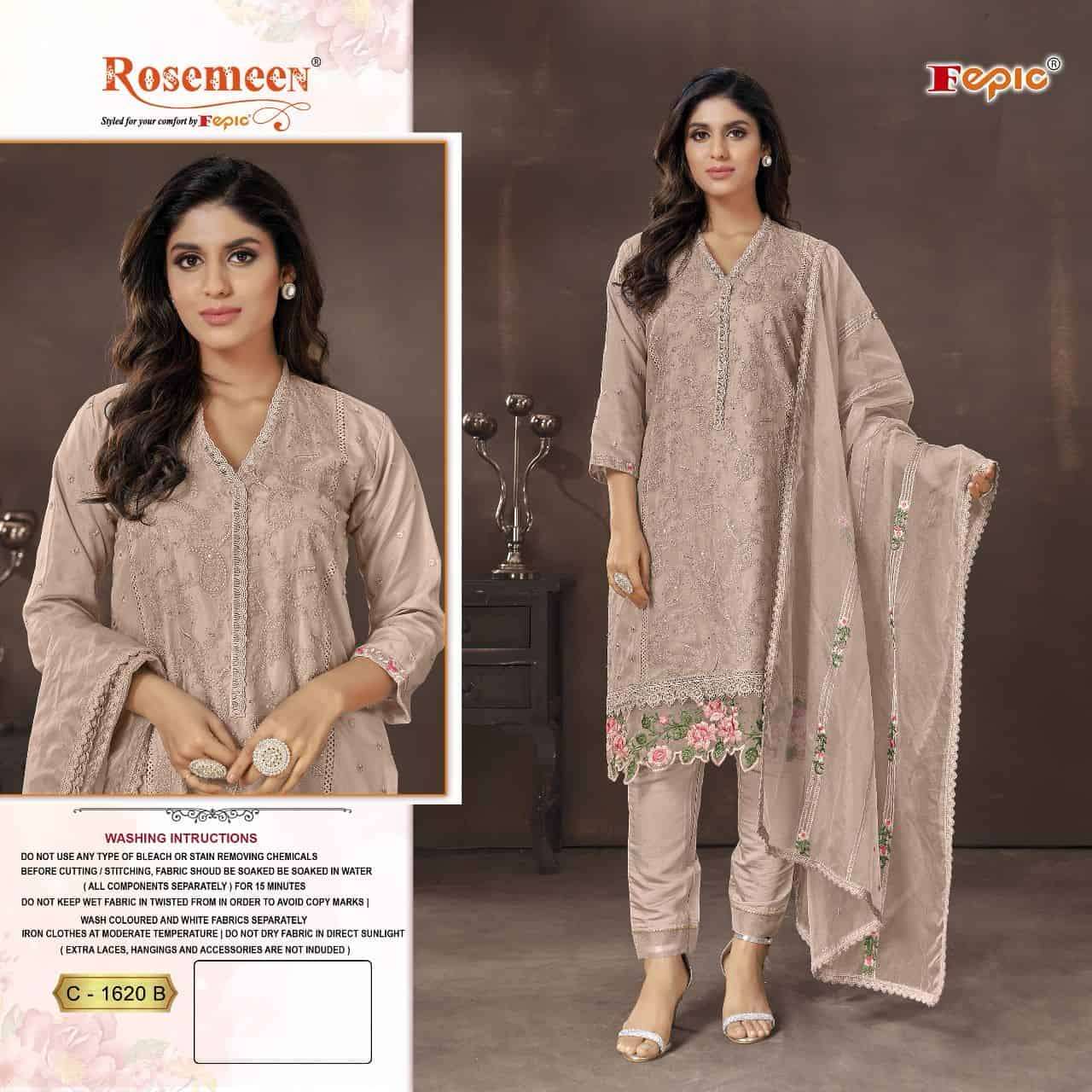 Fepic C 1620 Colors Pakistani Party Wear Style Designer Salwar Suit Wholesalers view 3