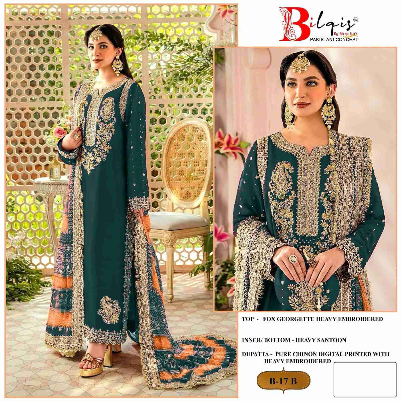 Bilqis B 17 Colors Latest New Designs Pakistani Suit Wholesalers view 7