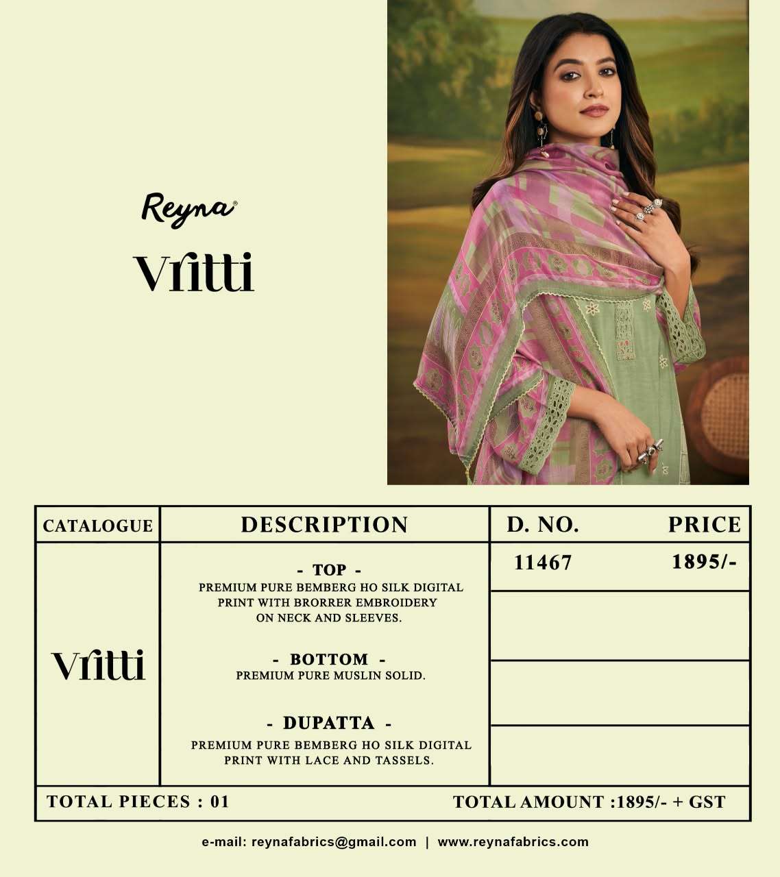 Reyna Vritti Premium Wear Ladies Dress Latest Collection view 4