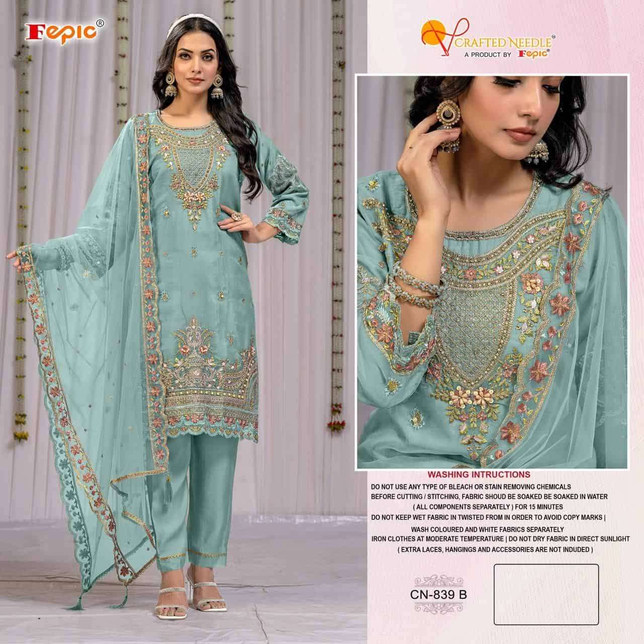 Crafted Needle Cn 839 By Fepic Ready To Wear Pakistani Style Collection view 2