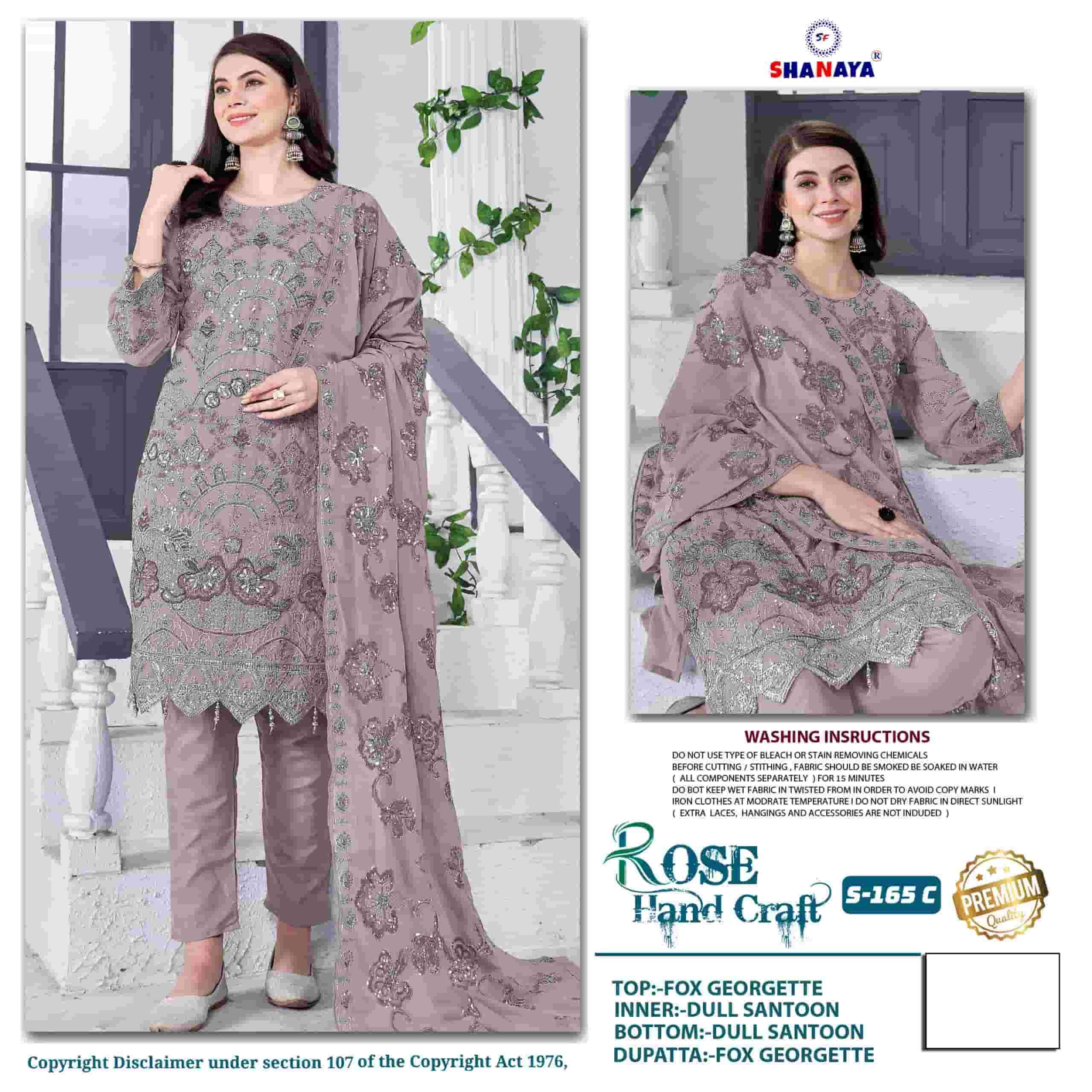 Shanaya S 165 C Exclusive Party Wear Style Designer Pakistani Collection