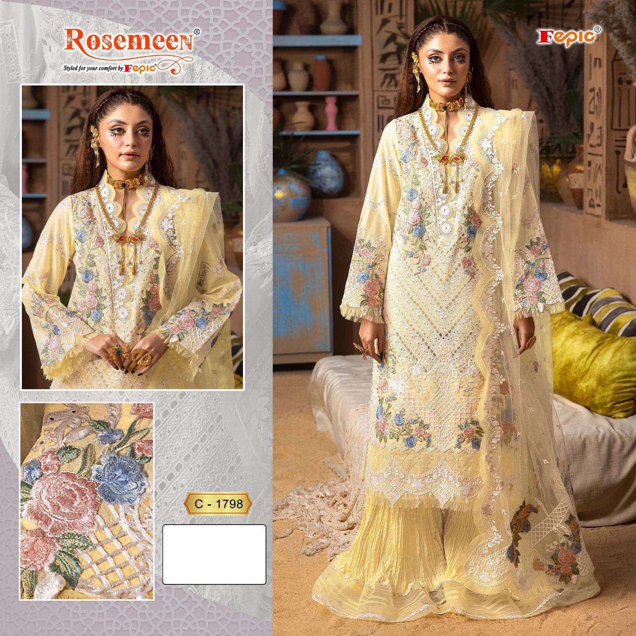 Fepic Rosemeen Cotton Embroidered Salwar Suit view 5