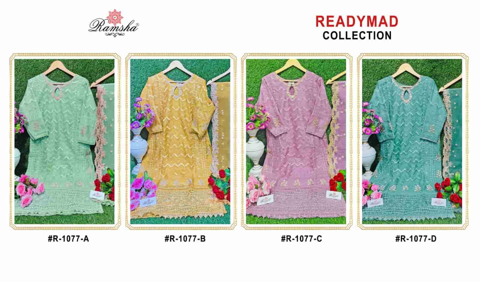 Ramsha R 1077 Colors Pakistani Fancy Designer Suit Readymade Collection view 4