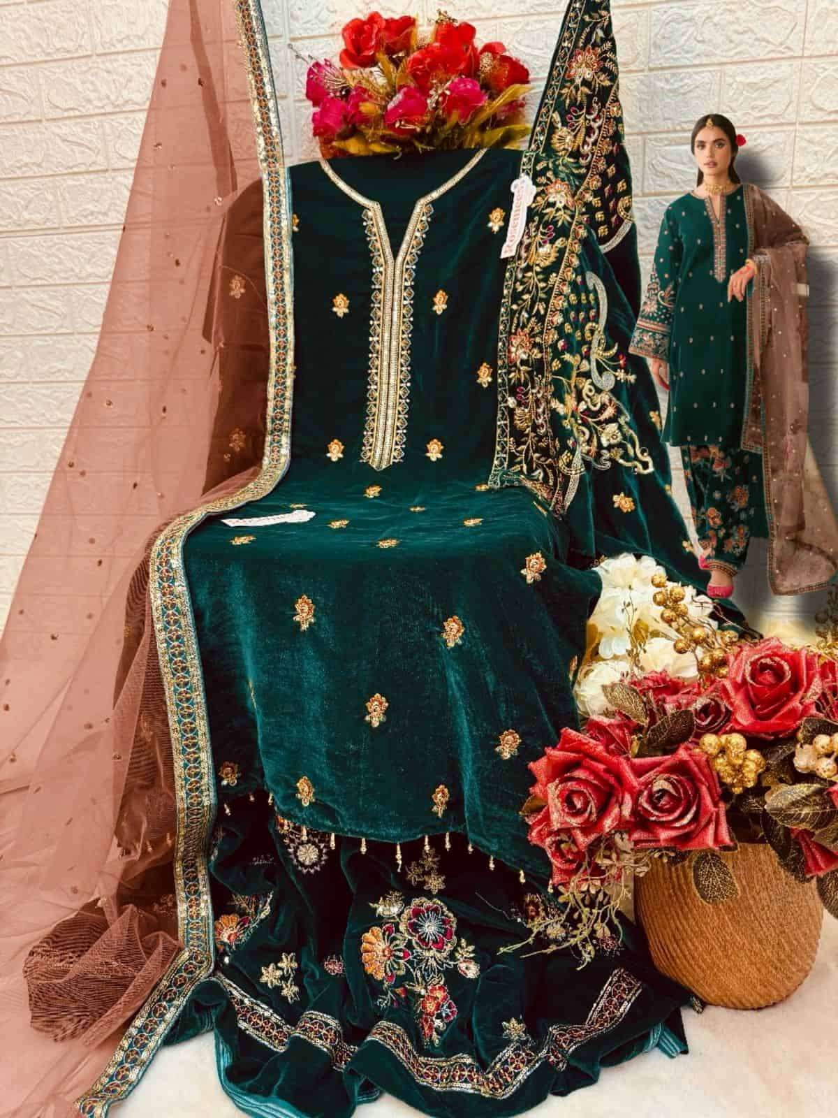 Fepic V 17026 Colors Festive Wear Style Designer Pakistani Winter Wear Collection view 7