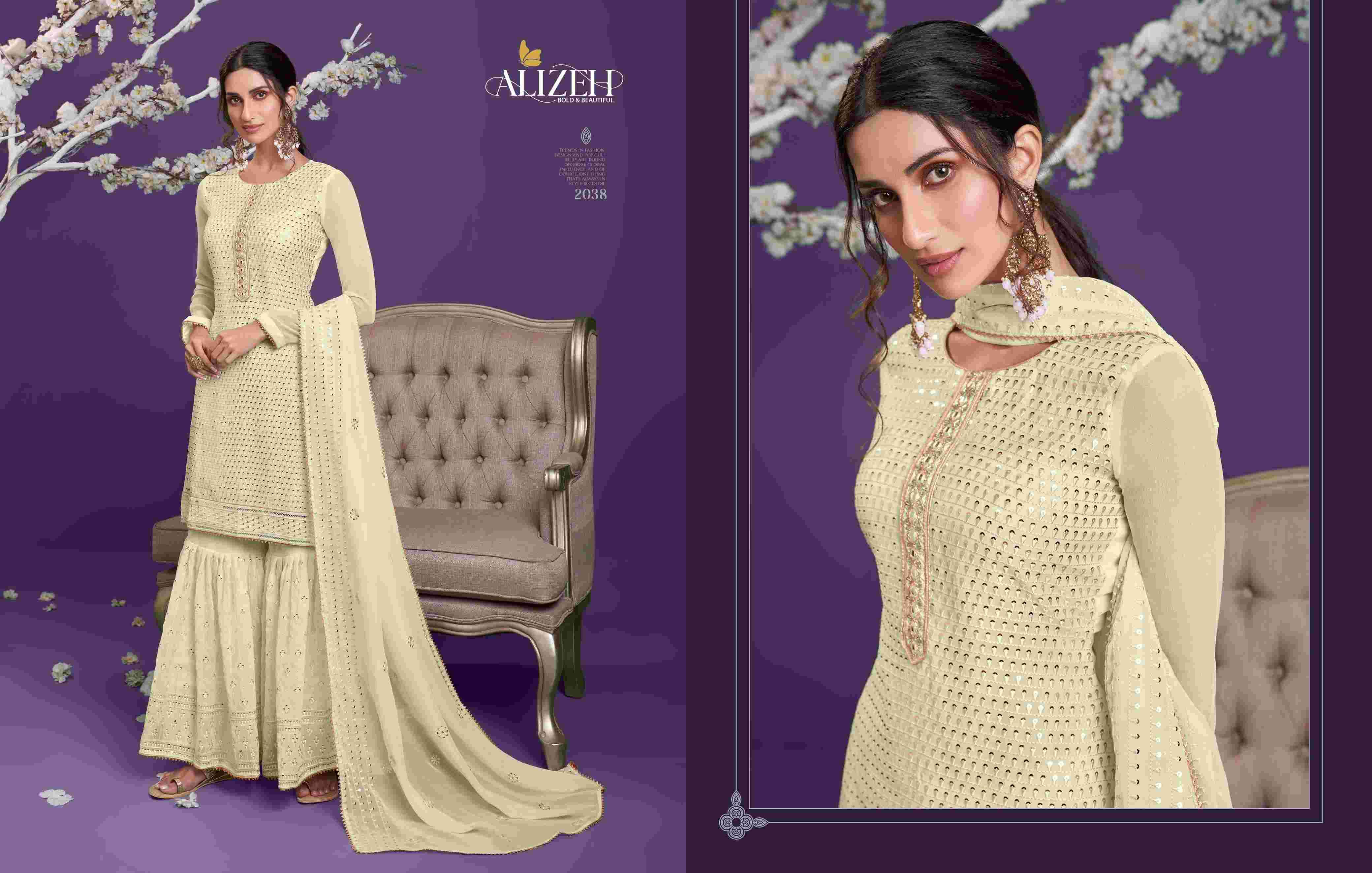 Alizeh Zaida Vol 9 Party Wear Gharara Sharara Dress Collection in view 2