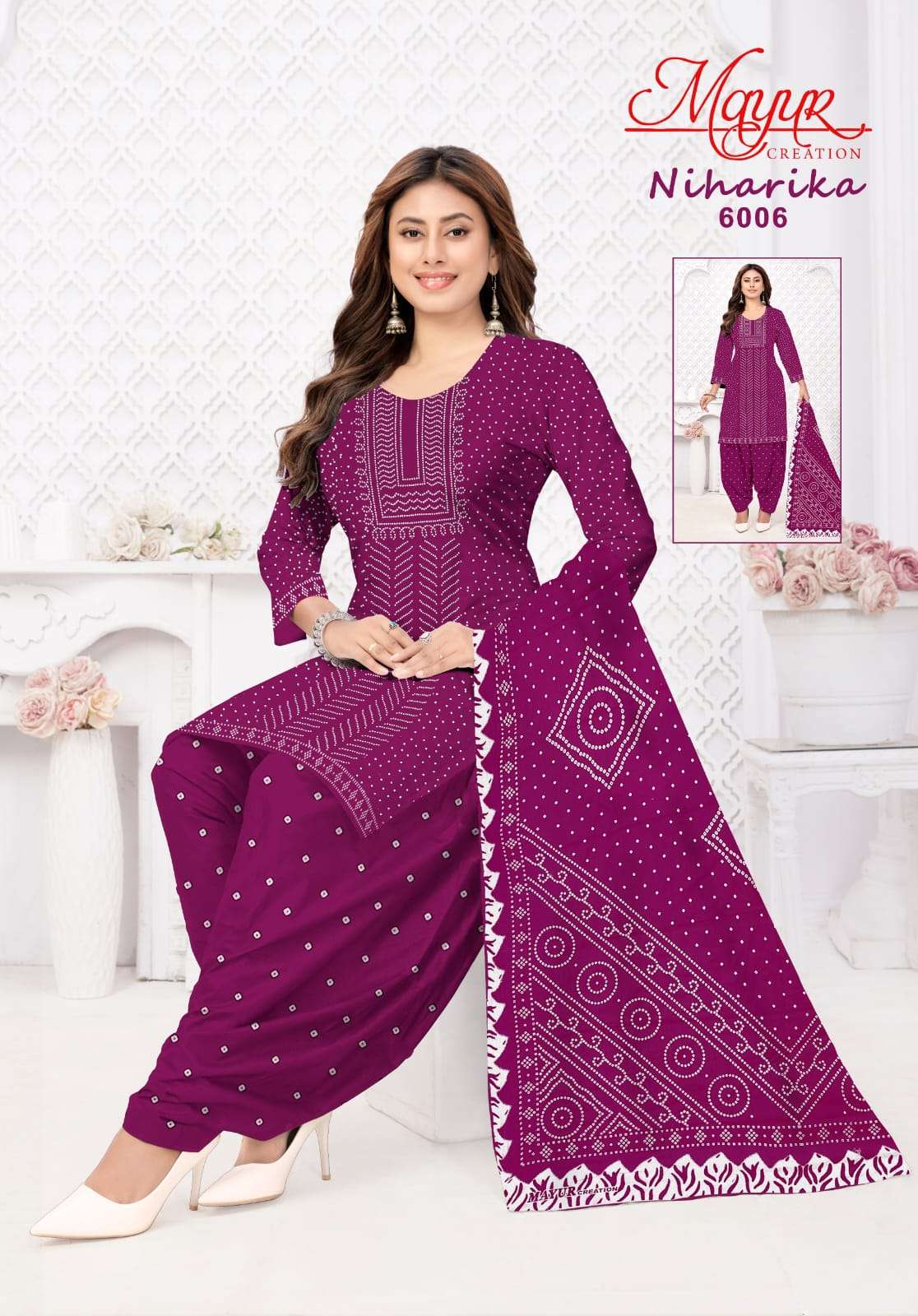 Mayur Niharika Vol 6 Exclusive Cotton Dress view 2