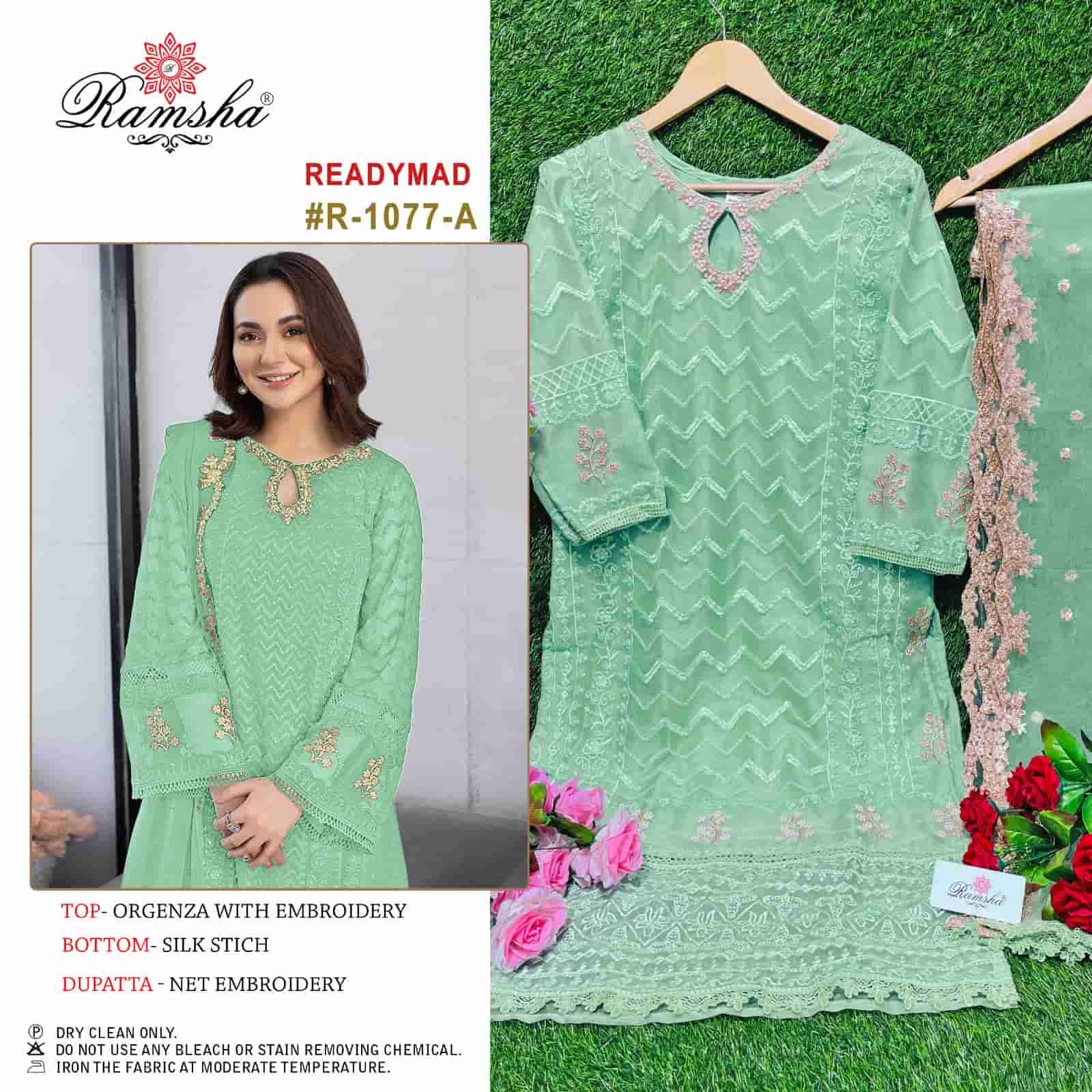 Ramsha R 1077 Colors Pakistani Fancy Designer Suit Readymade Collection view 5