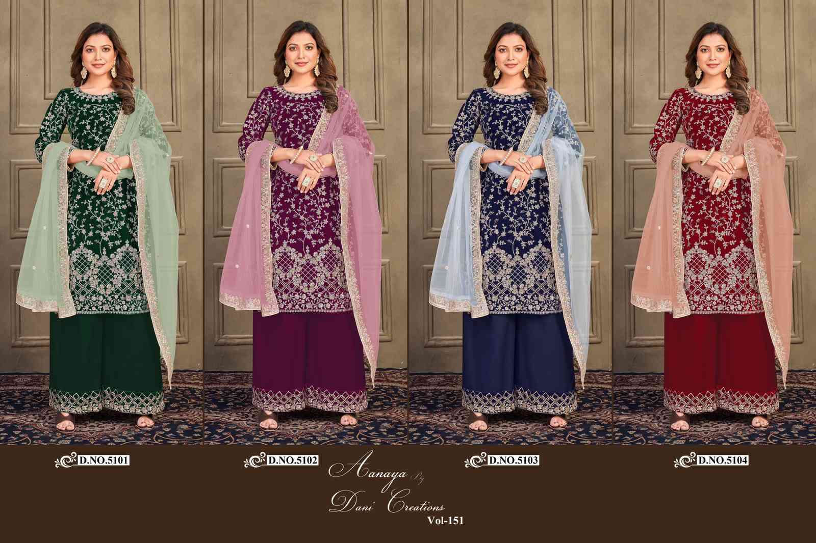 Aanaya Vol 151 Party Wear Velvet Salwar Kameez view 10