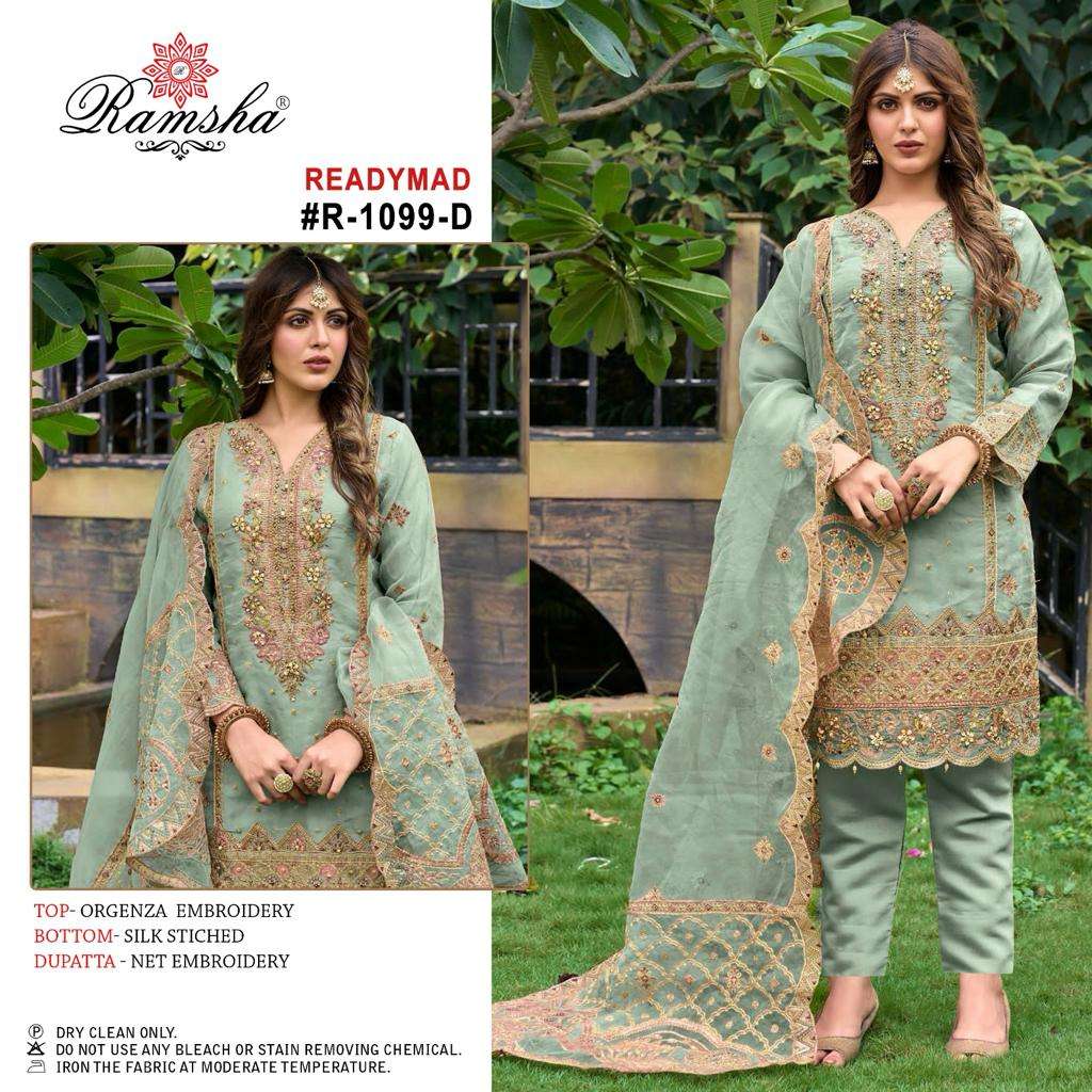 Ramsha R 1099 Colors Festive Wear Style Heavy Designer Readymade Collection view 4