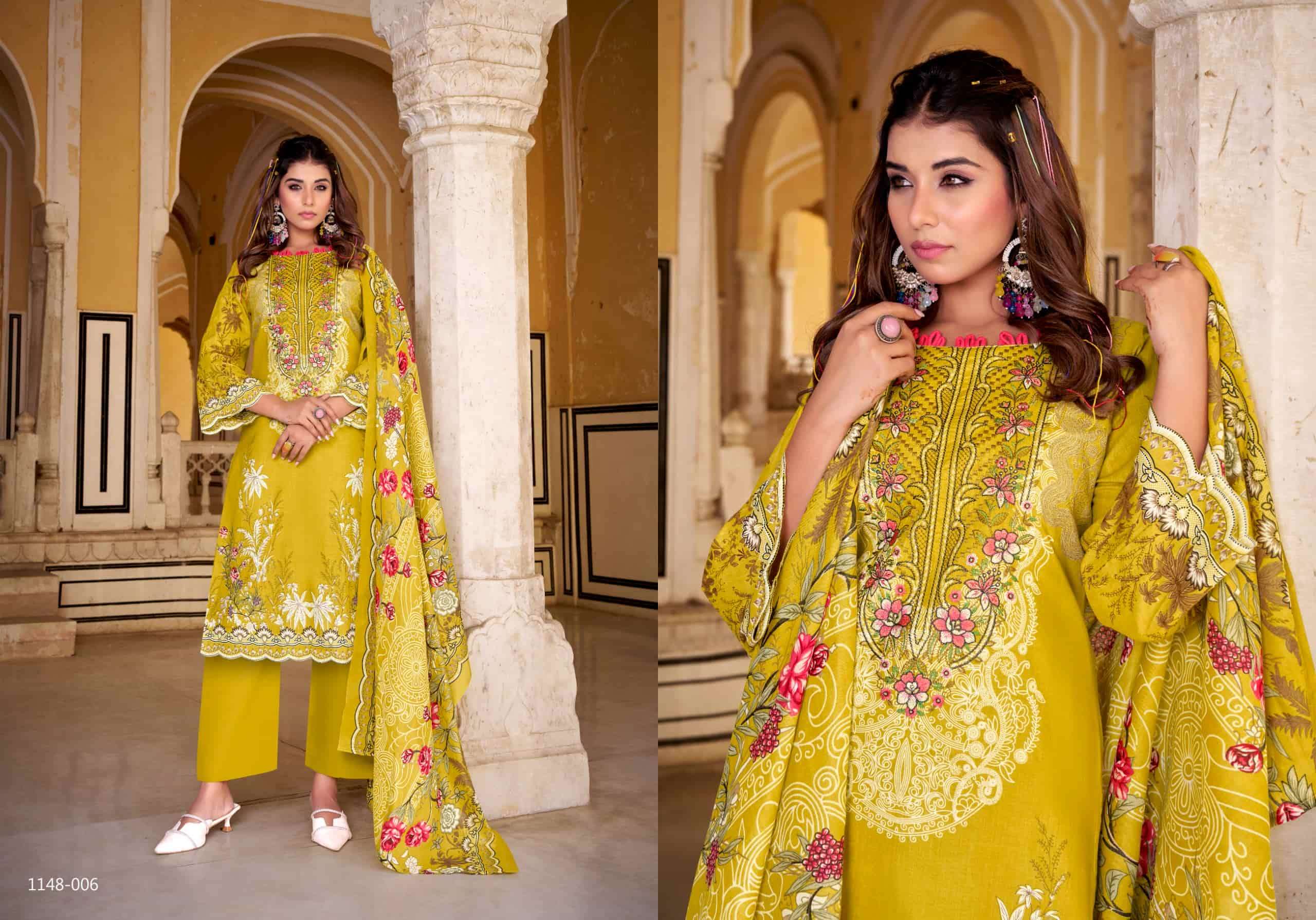 Romani Aarzu Vol 32 Fancy Cotton Dress Material Catalog view 4