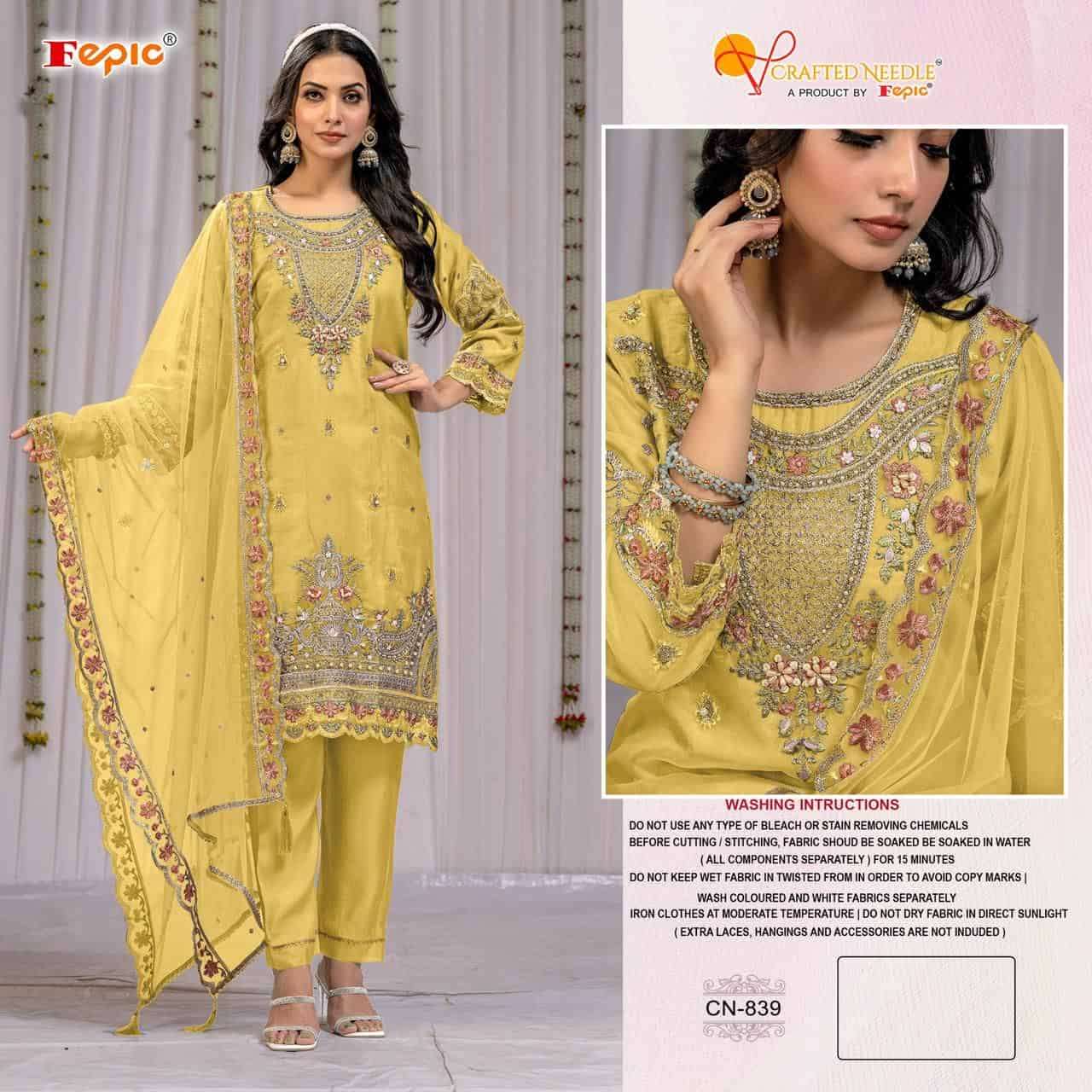 Crafted Needle Cn 839 By Fepic Ready To Wear Pakistani Style Collection view 5