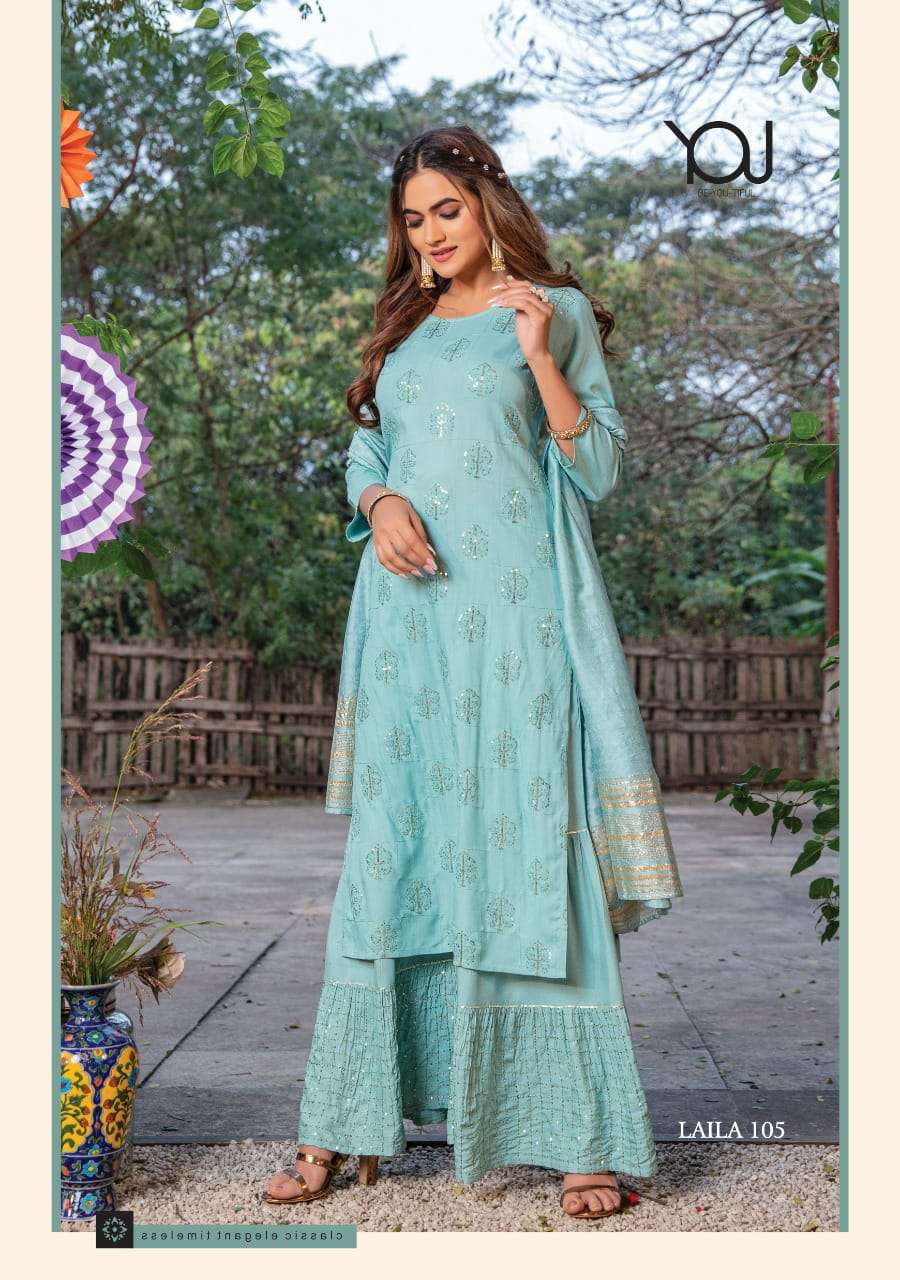 Wanna Laila Designer Readymade Women Ethnic Wear Sharara Dress Collection view 6