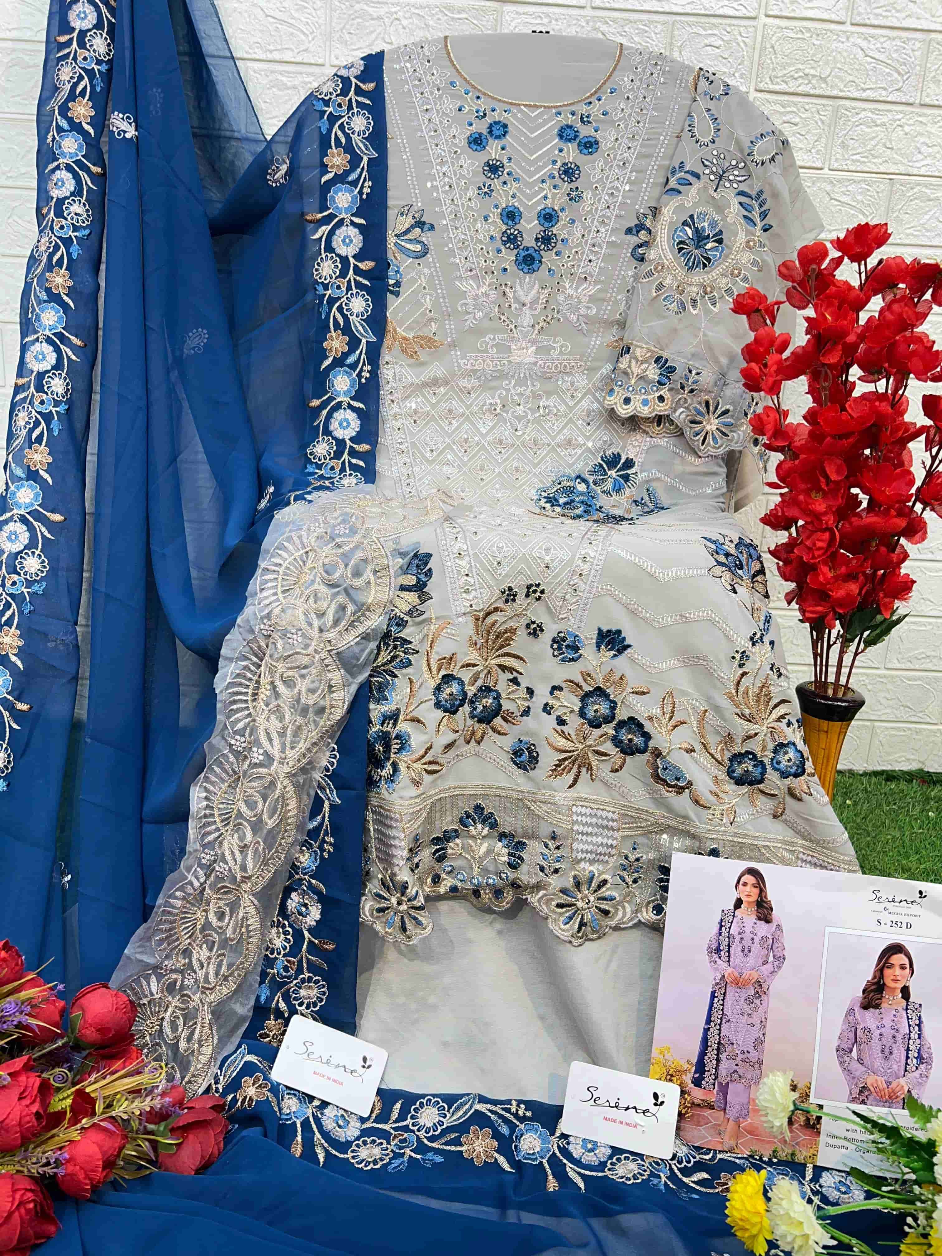 Serine S 252 D Exclusive Latest Embroidered Festive Wear Suit Ensemble view 2