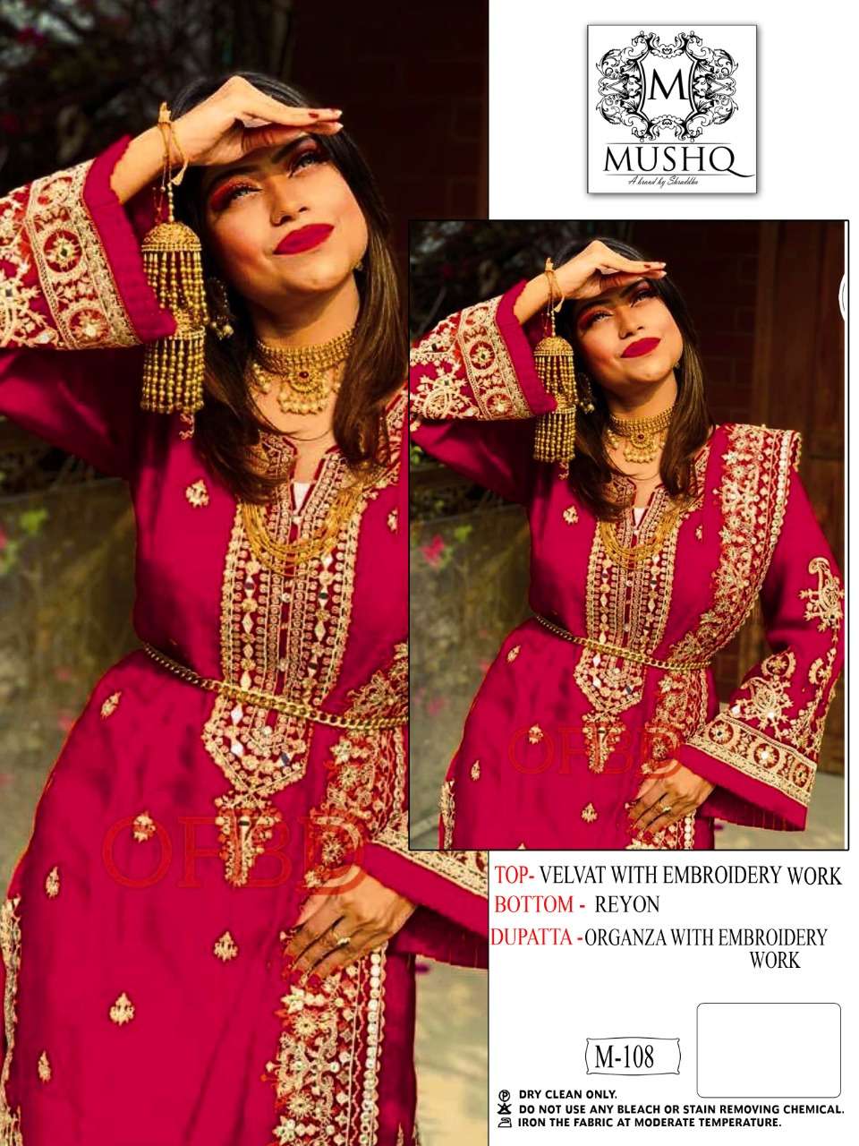 Mushq Shraddha M 108 Colors Designer Velvet Ladies Suit view 4