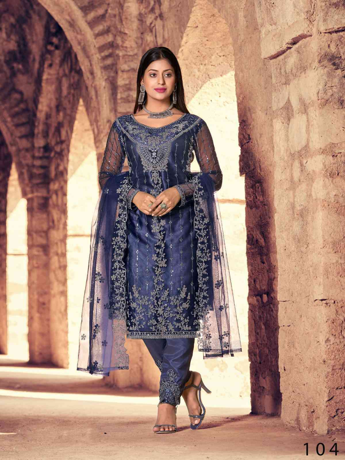 Alfaaz Naimat 101 To 106 Heavy Net Party Wear Suit view 5