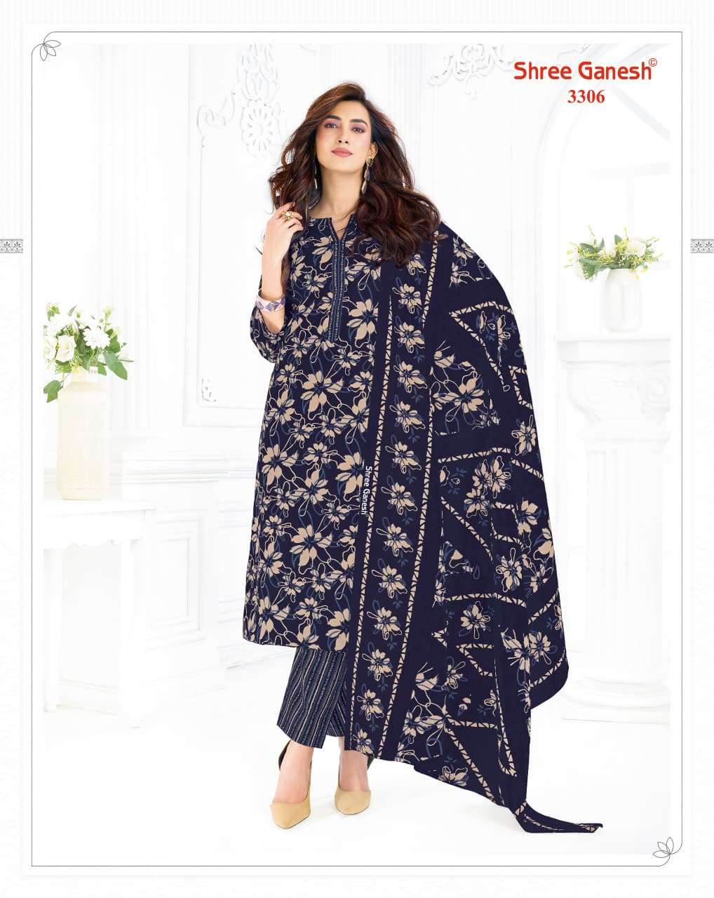 Shree Ganesh Samaiyra Vol 23 Printed Pure Cotton Suit Catalog view 15