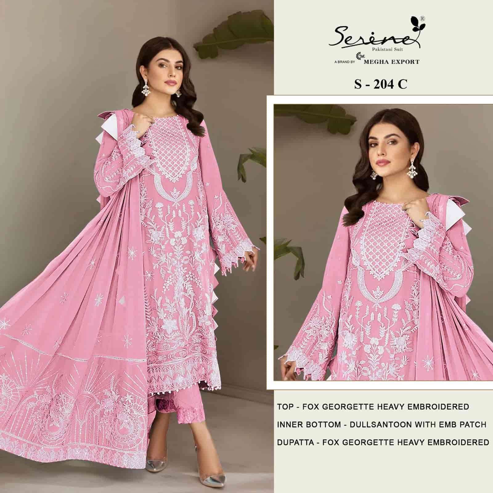 Megha Export S 204 Colors Pakistani Festive Wear Style Designer Salwar Suit Wholesalers view 3