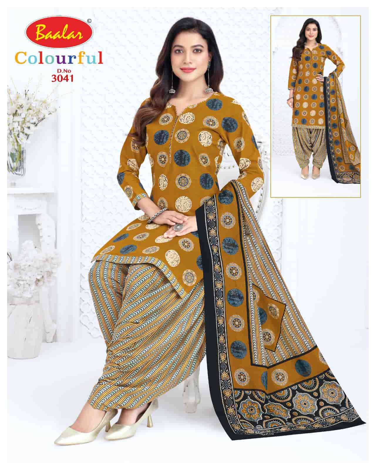 Baalar Colourful Vol 30 Pure Cotton Unstitch Salwar Suit view 15