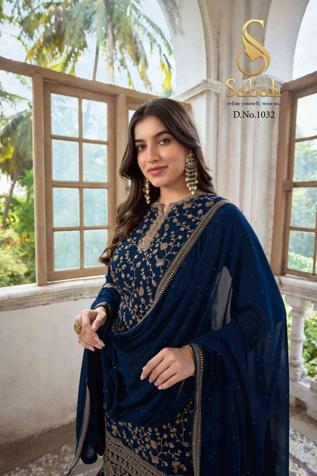 Fk Fashion Sabah Zareen Partywear Designer Work Palazzo Dress view 5
