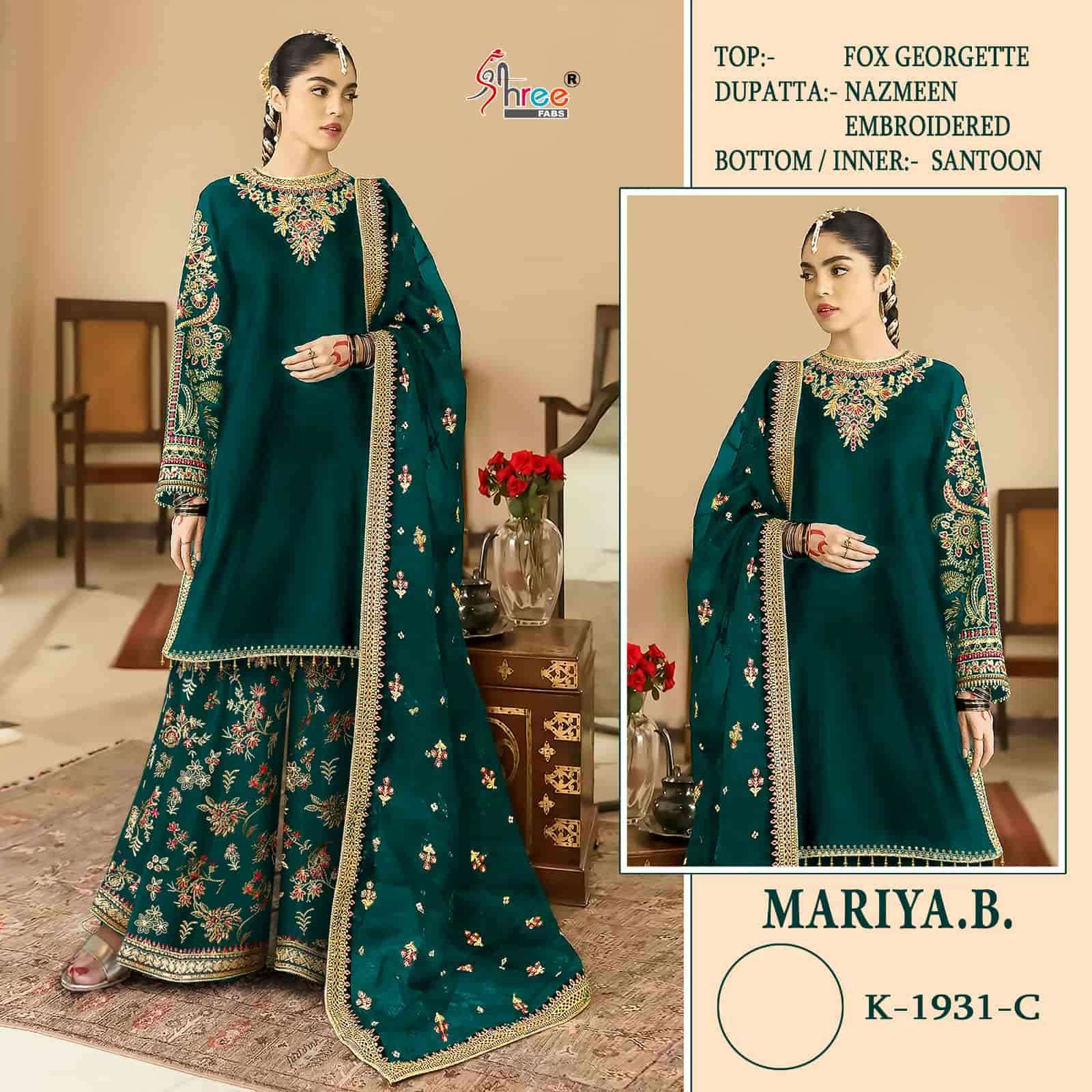 Shree Fabs Mariya B 1931 Colors Pakistani Festive Wear Style Designer Suit Wholesalers view 5
