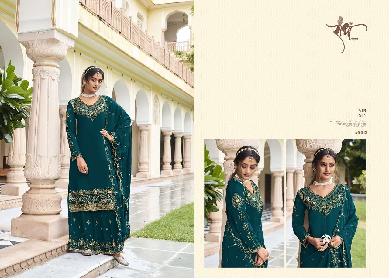 Radha Trends Ranjha Vol 2 Party Wear Sharara Designs Suit view 3