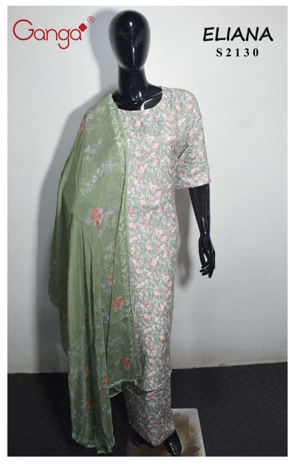 Ganga Eliana Digital Print Pashmina Branded Winter Suits view 19