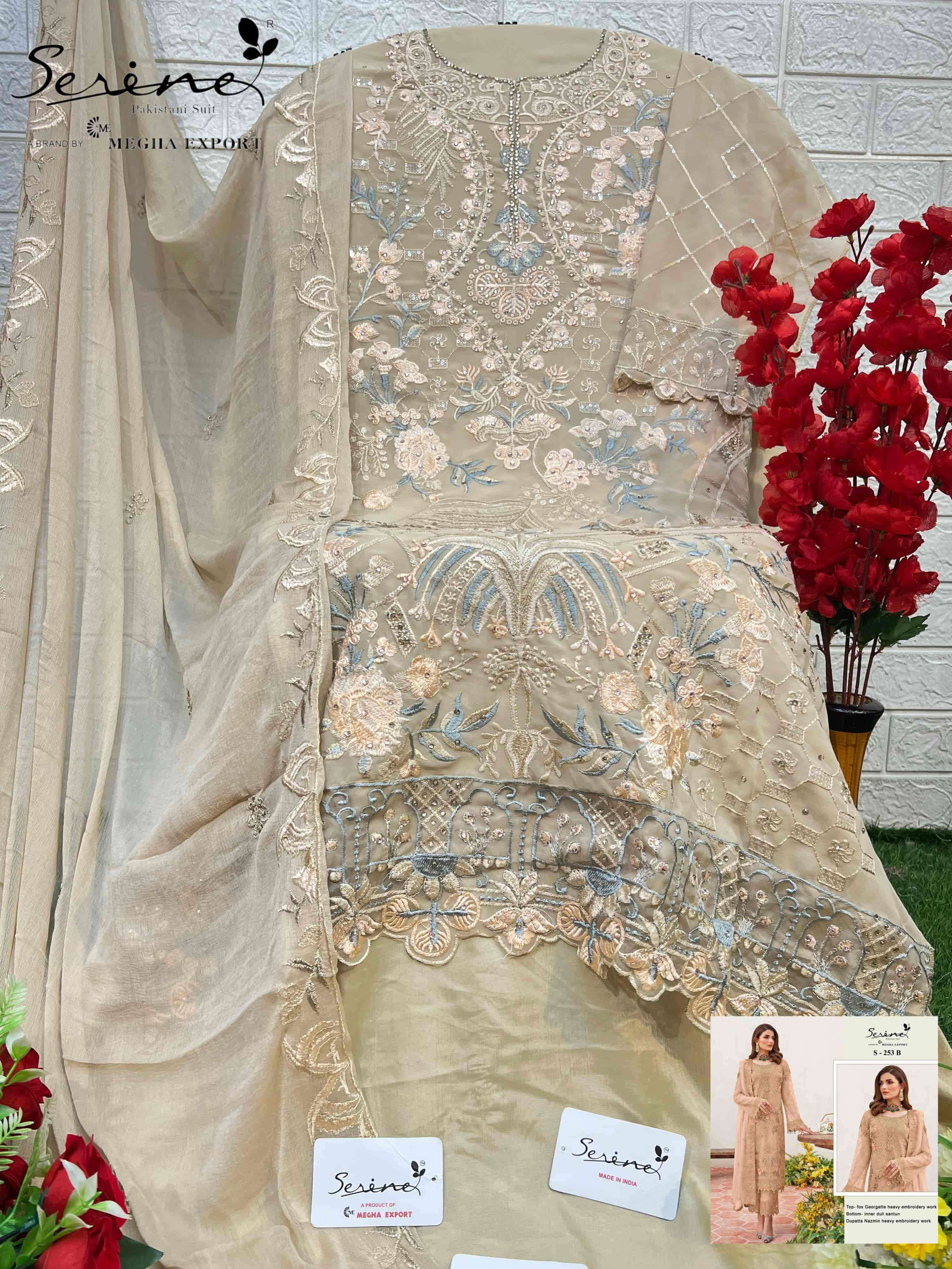 Serine S 253 B Festive Wear Style Designer Pakistani Suit Ensemble view 2