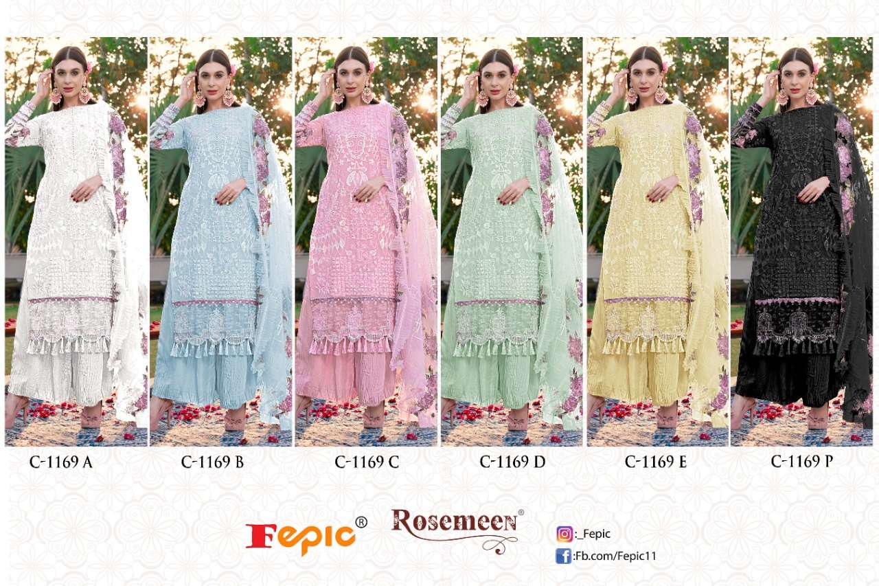 Fepic Rosemeen C 1169 Colors Pakistani Suit view 7