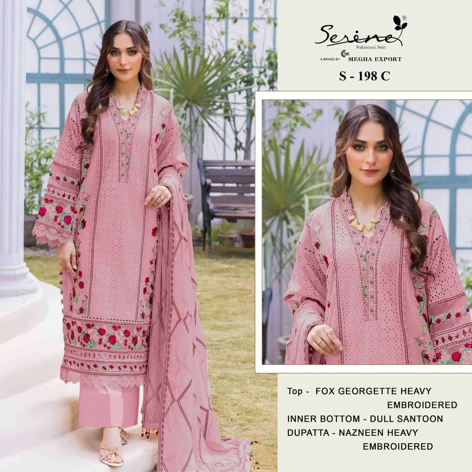 Serine S 198 Colors Pakistani Style Heavy Designer Festive Wear Salwar Suit view 4