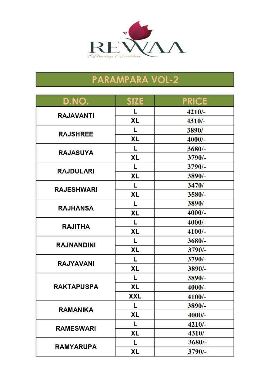 Rewaa Parampara Vol 2 Exclusive Designer Party Wear Readymade Dress Collection view 18