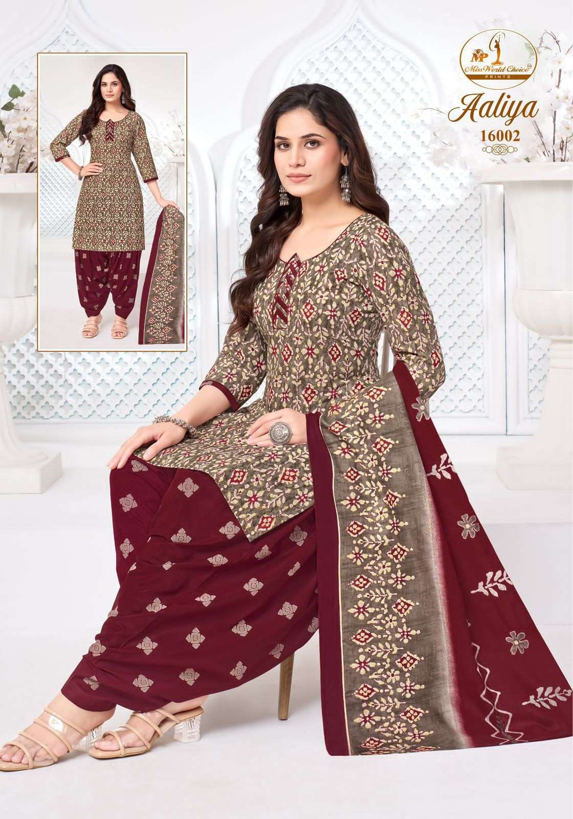 Miss World Choice Aaliya Vol 16 Pure Cotton Dress Material view 7