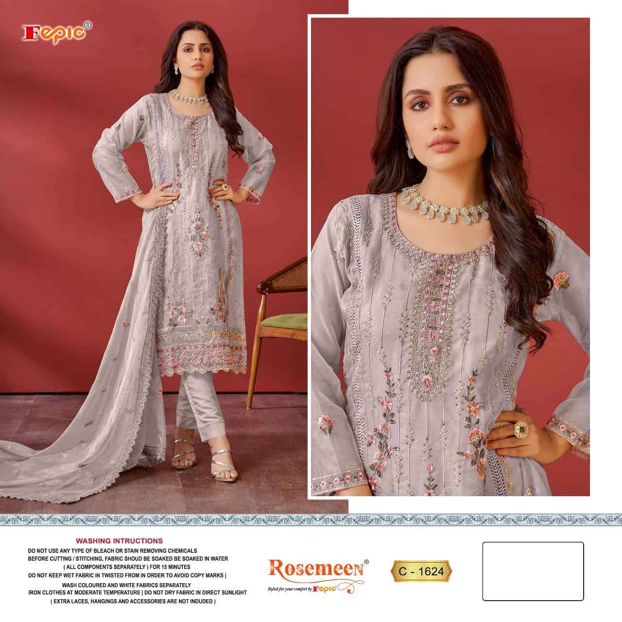 Fepic Rosemeen Organza Pakistani Salwar Suit view 2