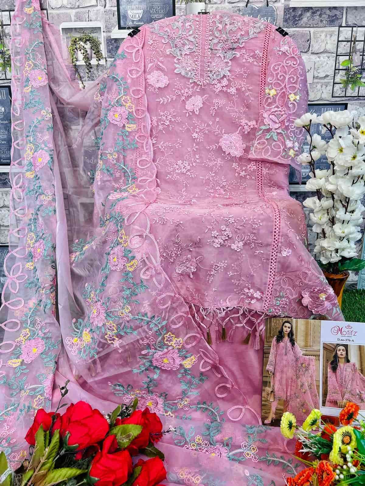 Motifz 376 Colors Party Wear Style Latest New Designs Salwar Suit Wholesalers view 7