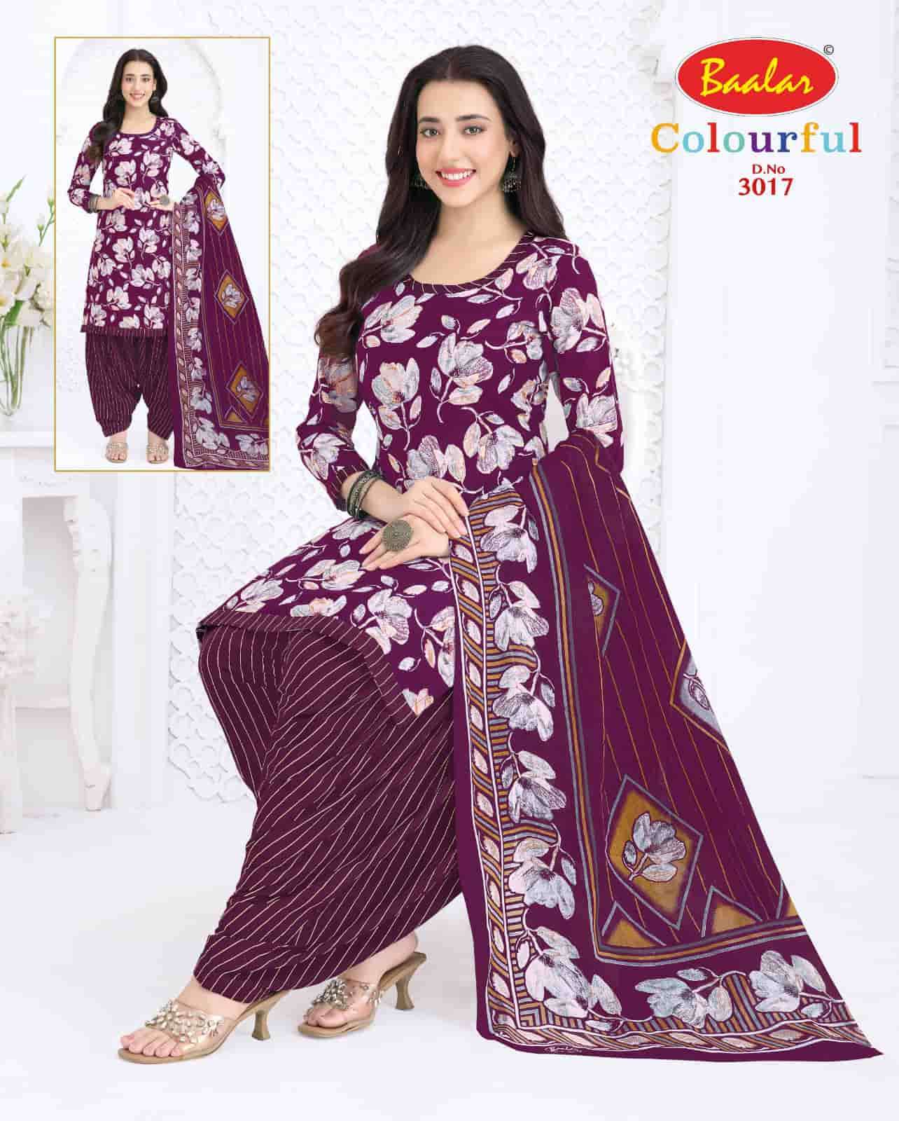 Baalar Colourful Vol 30 Pure Cotton Unstitch Salwar Suit view 14