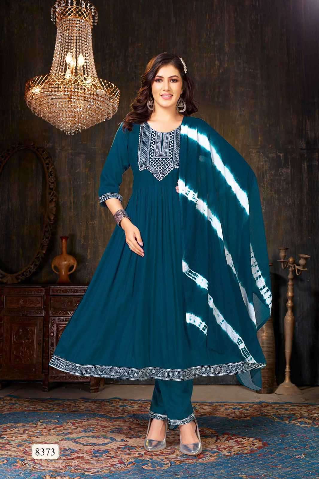 Trendy Golden Helen Heavy Rayon Style Kurti Pant & Dupatta Catalog Collection view 5