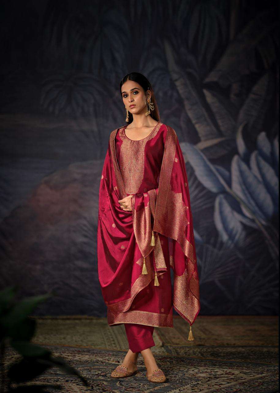 Netra Red Edition Wedding Wear Ladies Dress Latest Designs view 5