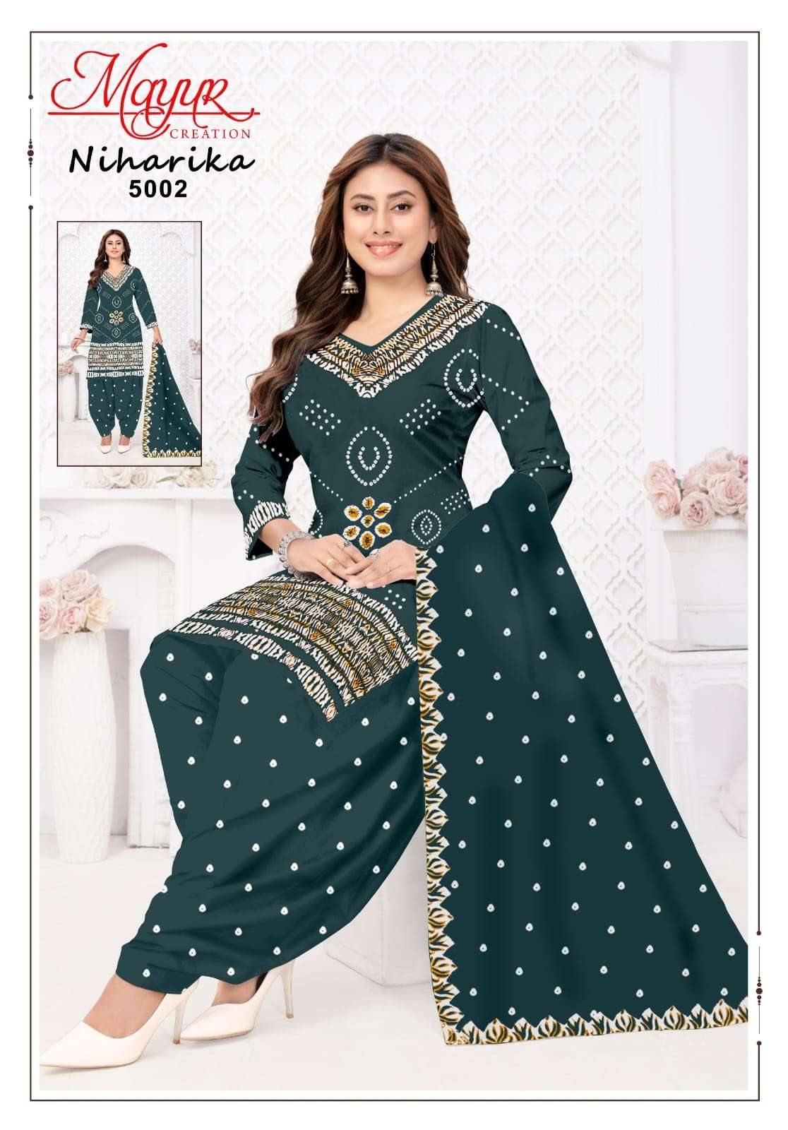 Mayur Niharika Vol 5 Pure Cotton Dress Material view 2