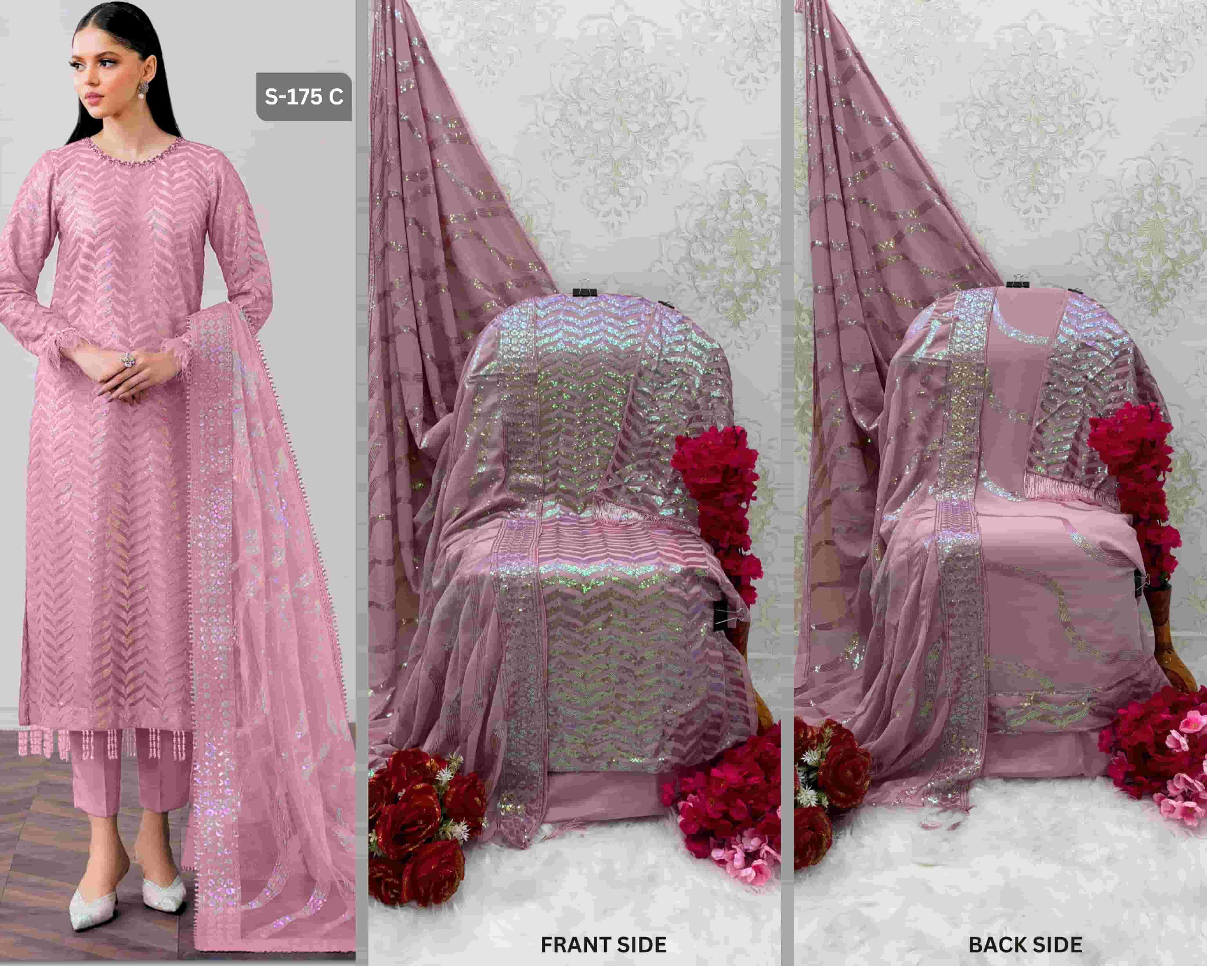 Shanaya Rose Premium Edition S 175 Colors Pakistani Embroidered Salwar Suit Collection view 8