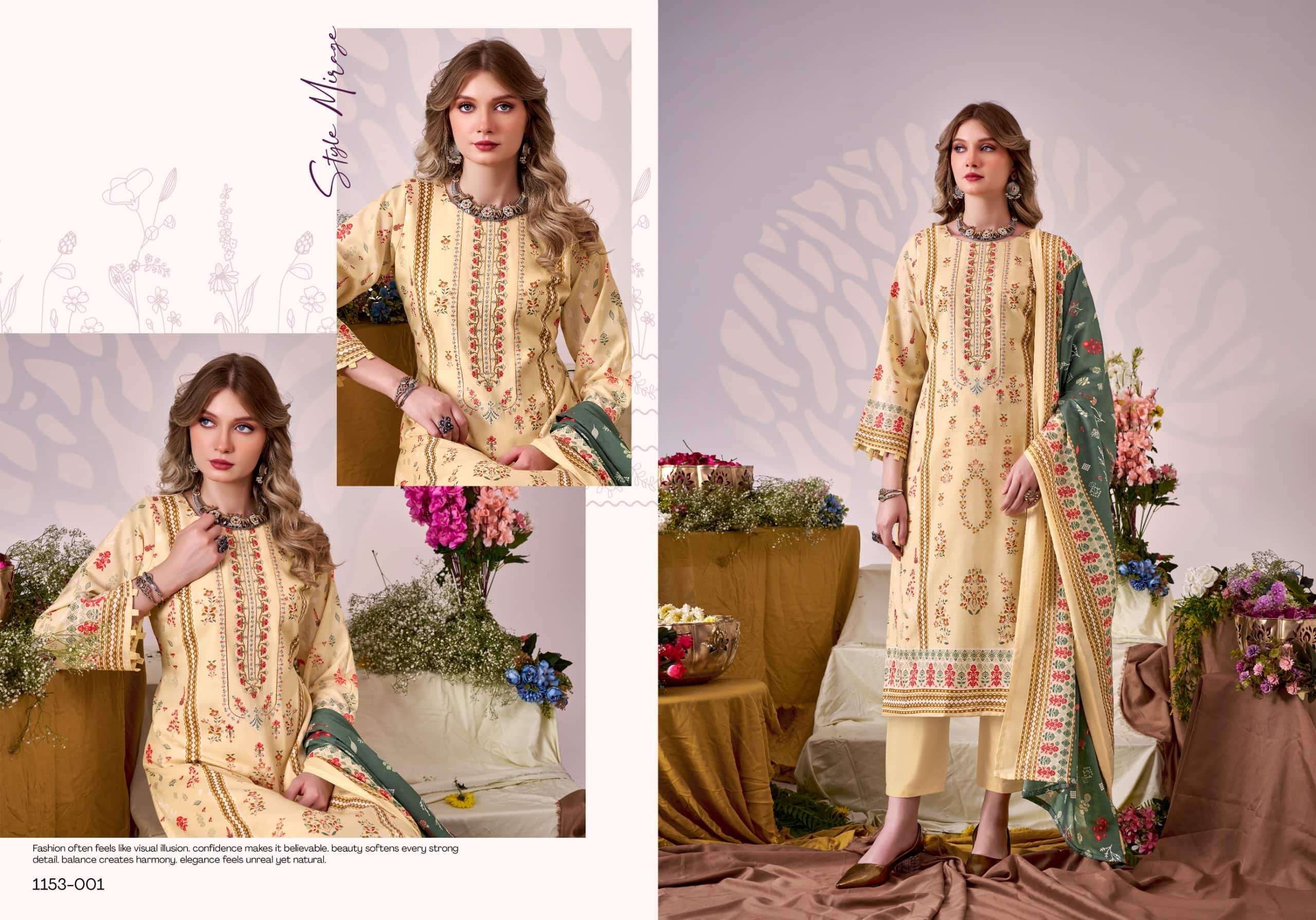 Romani Bin Kareem Vol 5 Printed Cotton Dress Material Catalog view 14